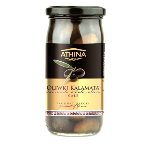 GREEK OLIWKI KALAMATA Z PESTKĄ 360g/200g (12) ATHI