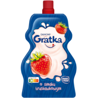 DANONE GRATKA TRUSKAWKA SASZETKA 65g/12