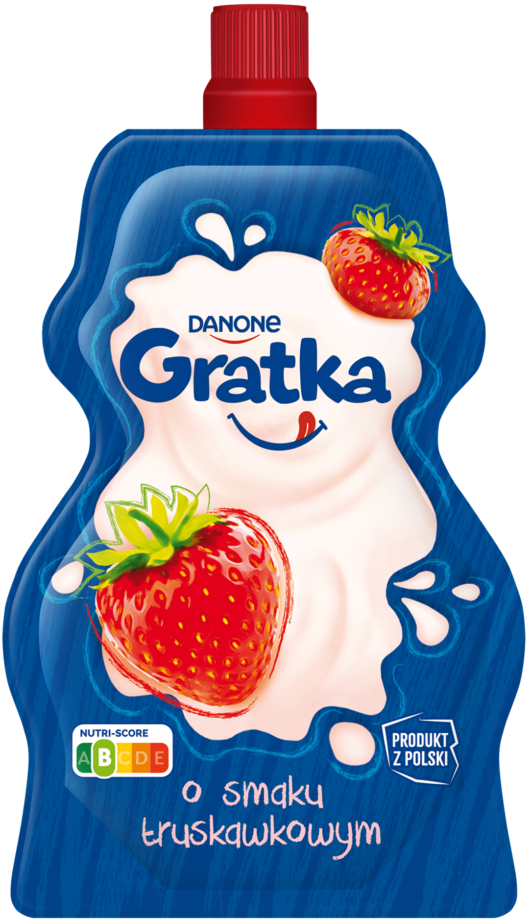 DANONE GRATKA TRUSKAWKA SASZETKA 65g/12