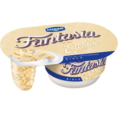 DANONE FANTASIA PR. WEDEL BIAŁA CZEKOLADA 103g/12