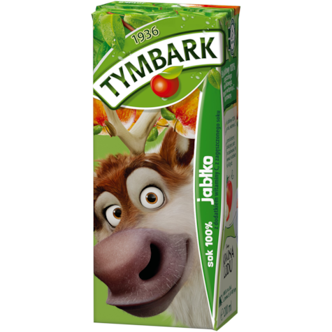 TYMBARK SOK 100% słomka JABŁKO 0,2L/27