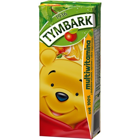TYMBARK SOK 100% słomka MULTIWITAMINA 0,2L/27