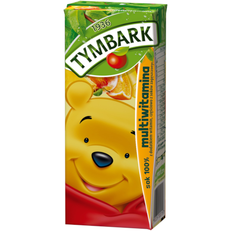 TYMBARK SOK 100% słomka MULTIWITAMINA 0,2L/27