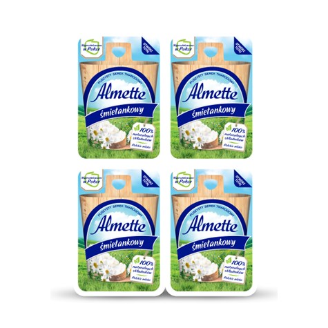 HOCHLAND ALMETTE 120g(4x30g) MINI ŚMIETANKA (8)