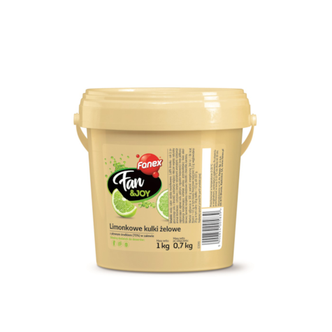 FANEX KULKI ŻELOWE LIMONKA FAN&JOY W ZALEWIE 1kg
