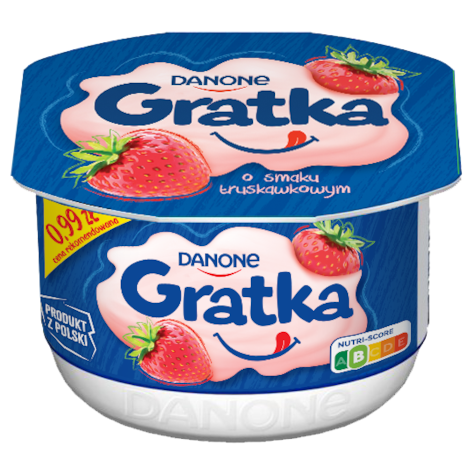 DANONE GRATKA TRUSKAWKA 115g/12