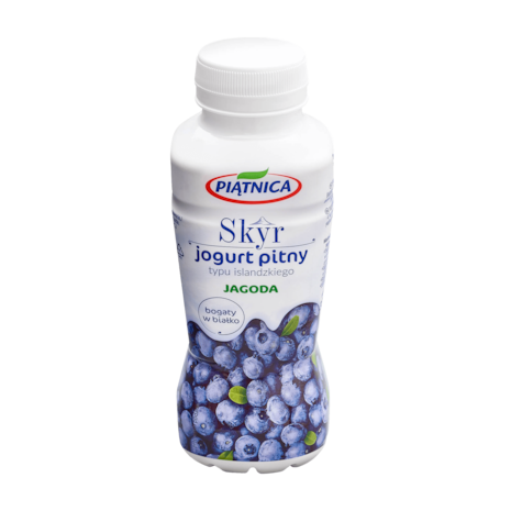 PIĄTNICA JOGURT 350g SKYR PITNY JAGODA (12)