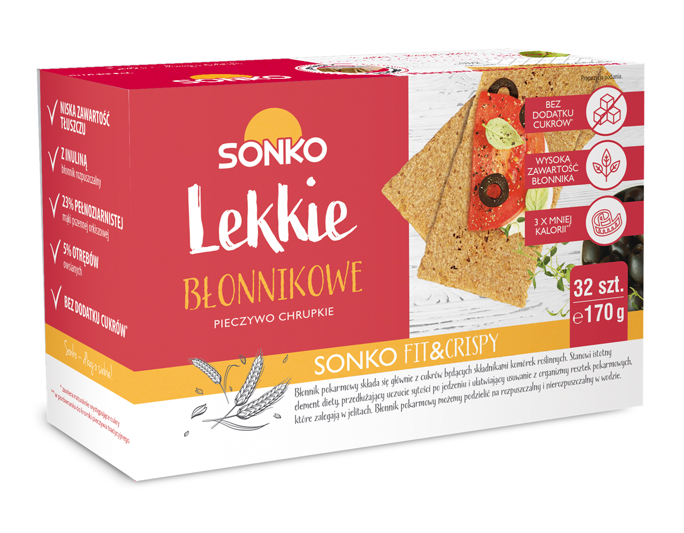 SONKO PIECZYWO LEKKIE BŁONNIKOWE 170g/10
