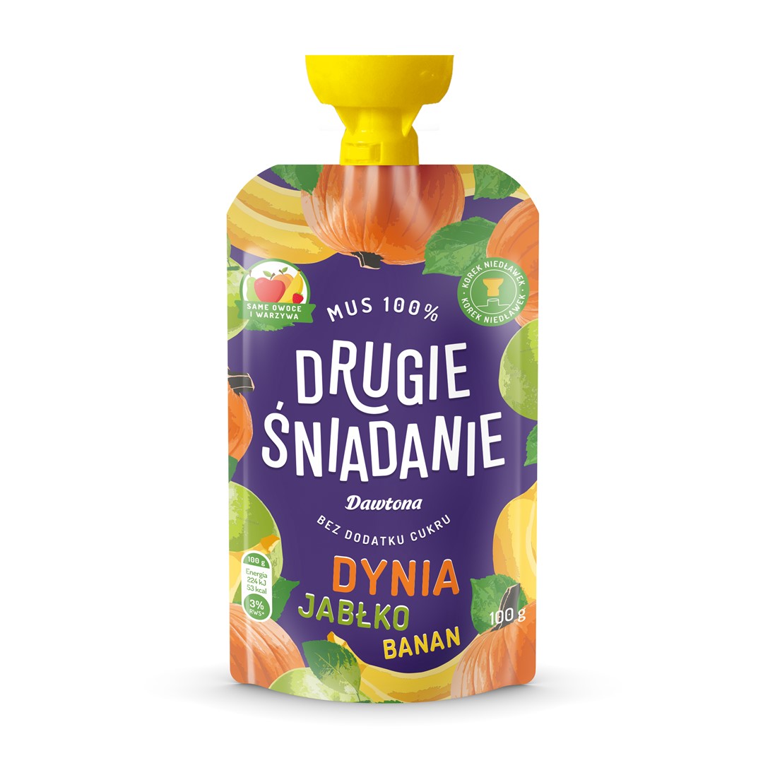 DAWTONA MUS DYNIA-JABŁKO-BANAN 100g/12