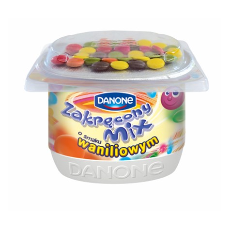 DANONE JOGURT ZAKRĘCONY MIX 125g/12