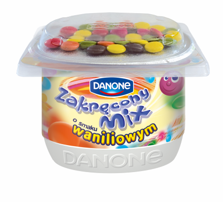 DANONE JOGURT ZAKRĘCONY MIX 125g/12