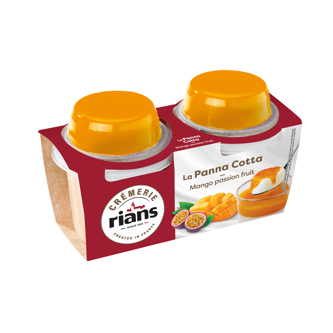 RIANS PANNA COTTA MANGO MARAKUJA 2x120g/6