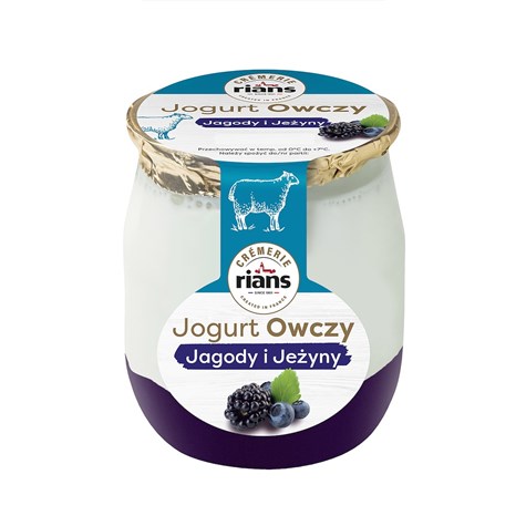RIANS JOGURT OWCZY JAGODA JEŻYNA 115g/12