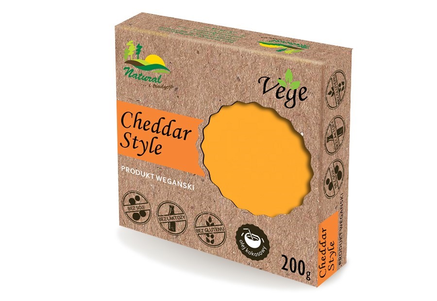 NATURAL VEGE CHEDDAR STYLE 200g/18