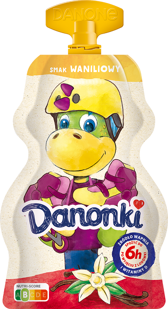 DANONE DANONKI JOGURT SASZETKA 70g/12 WANILIA