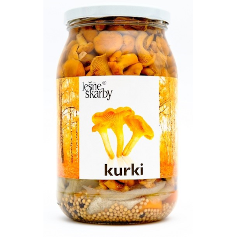 LEŚNE SKARBY KURKI MARYNOWANE 800g/455g/4
