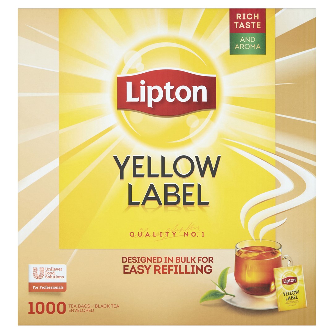 LIPTON HERBATA YELLOW LABEL 1000szt./10 koperta