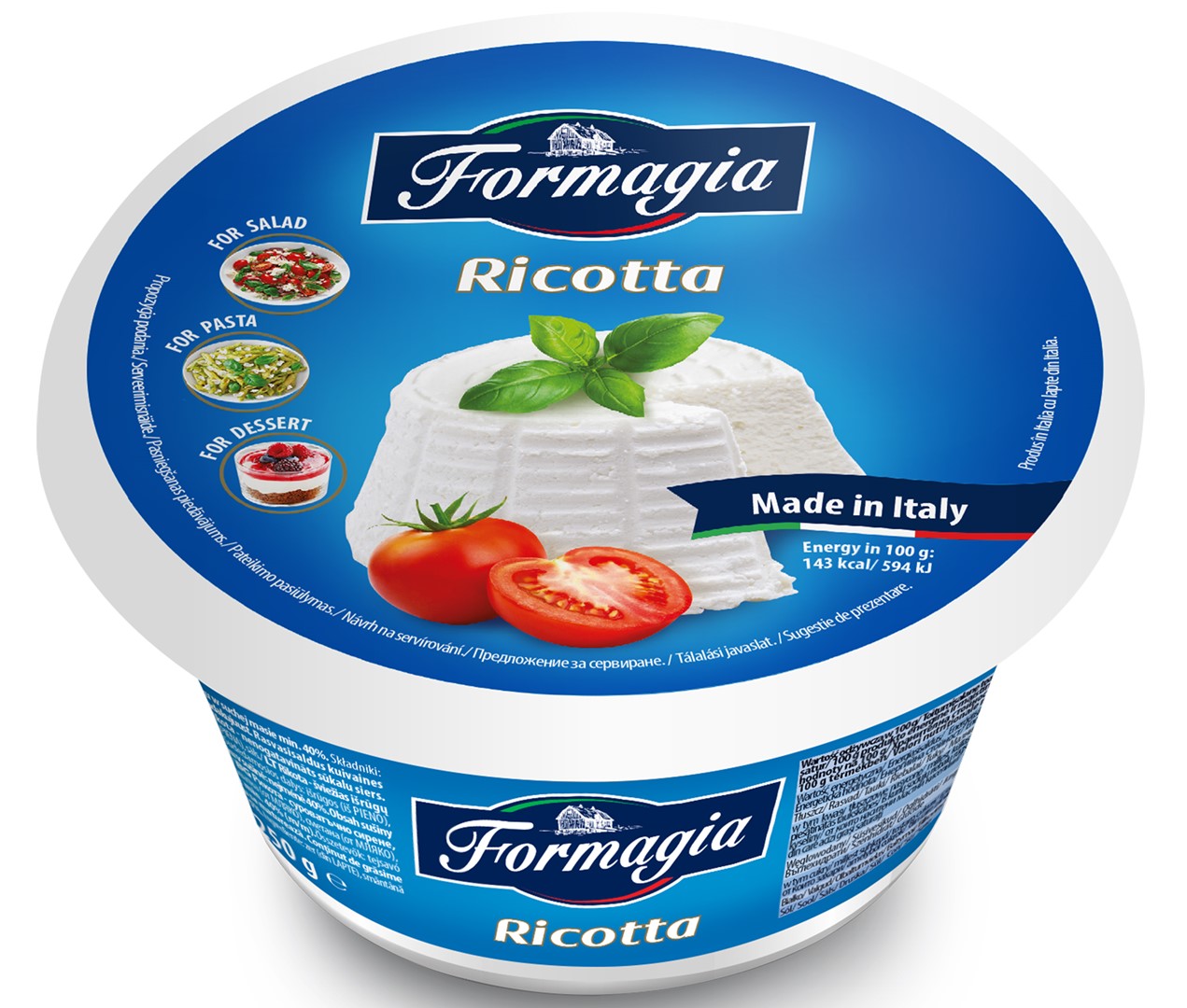 EUROSER RICOTTA FORMAGIA 250g/6