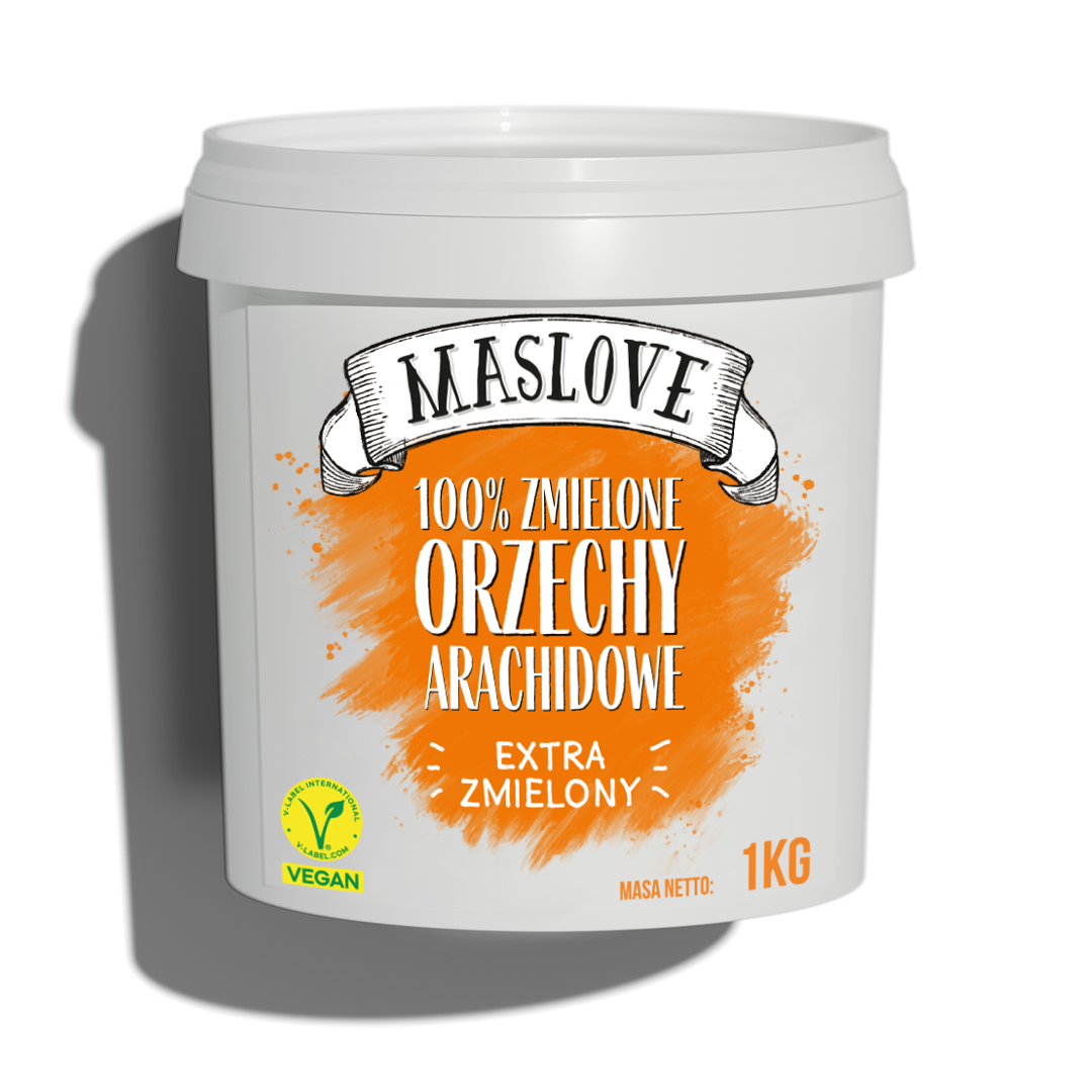 MASLOVE MASŁO ORZECHOWE 100% EXTRA ZMIELONE 1kg/8