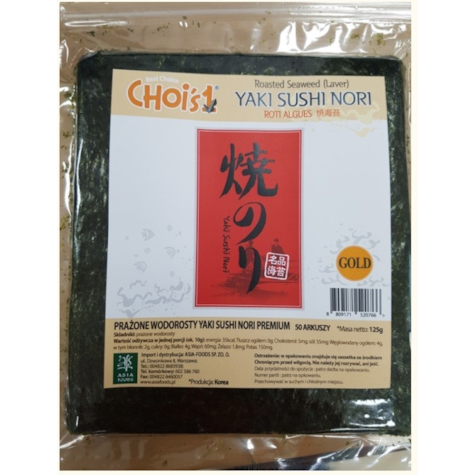 ASIA LIŚCIE NORI WODOROSTY GOLD KOREA 125g/88