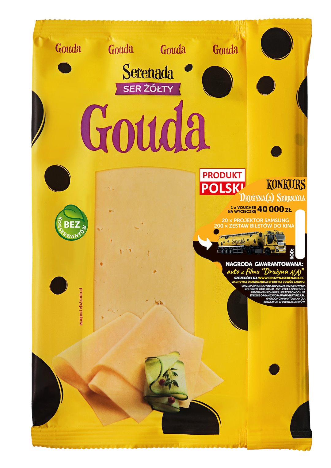 SERENADA SER PLASTRY b/laktozy 135g/17 GOUDA