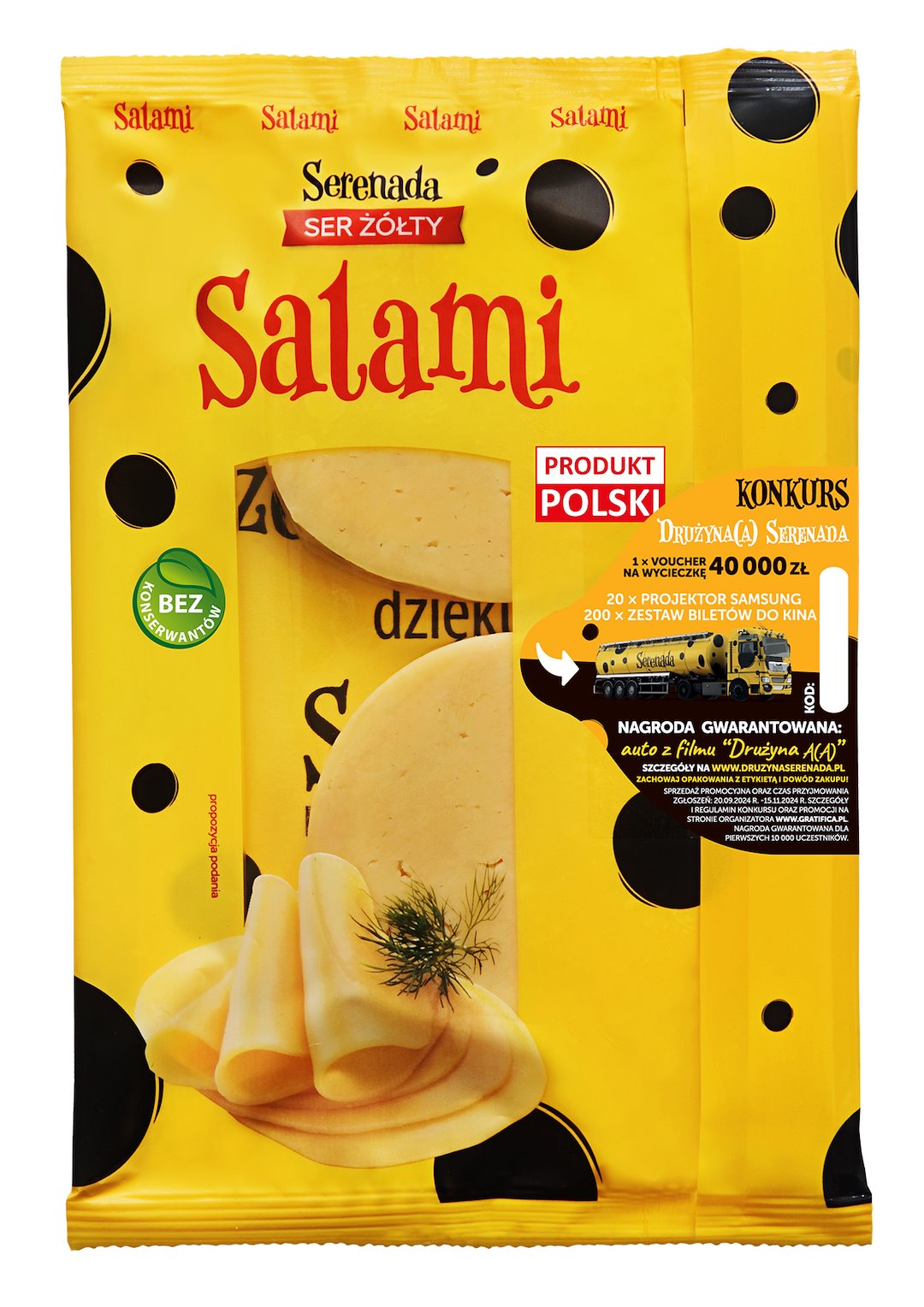 SERENADA SER PLASTRY b/laktozy 135g/14 SALAMI