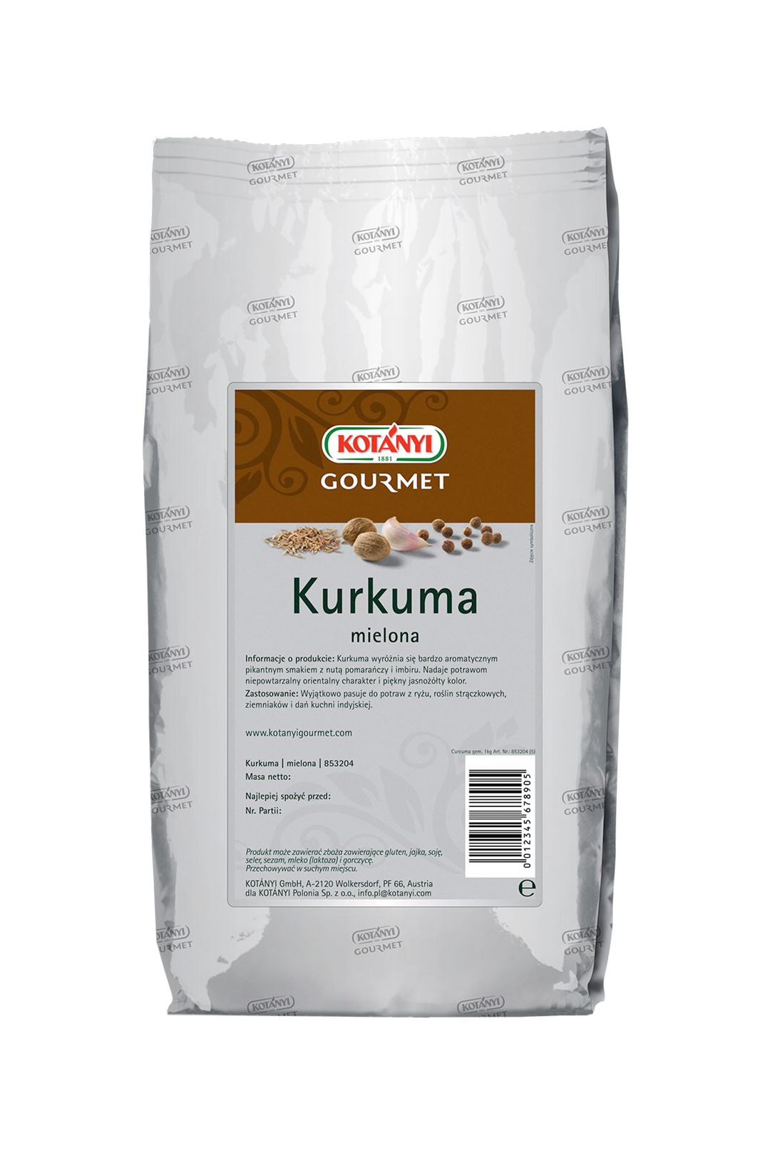 KOTANYI KURKUMA MIELONA 1kg/10