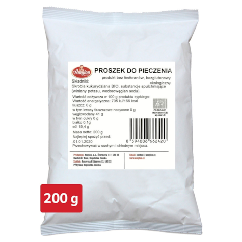 BIO PLANET PROSZEK DO PIECZENIA BEZGLUTENO 200g/12