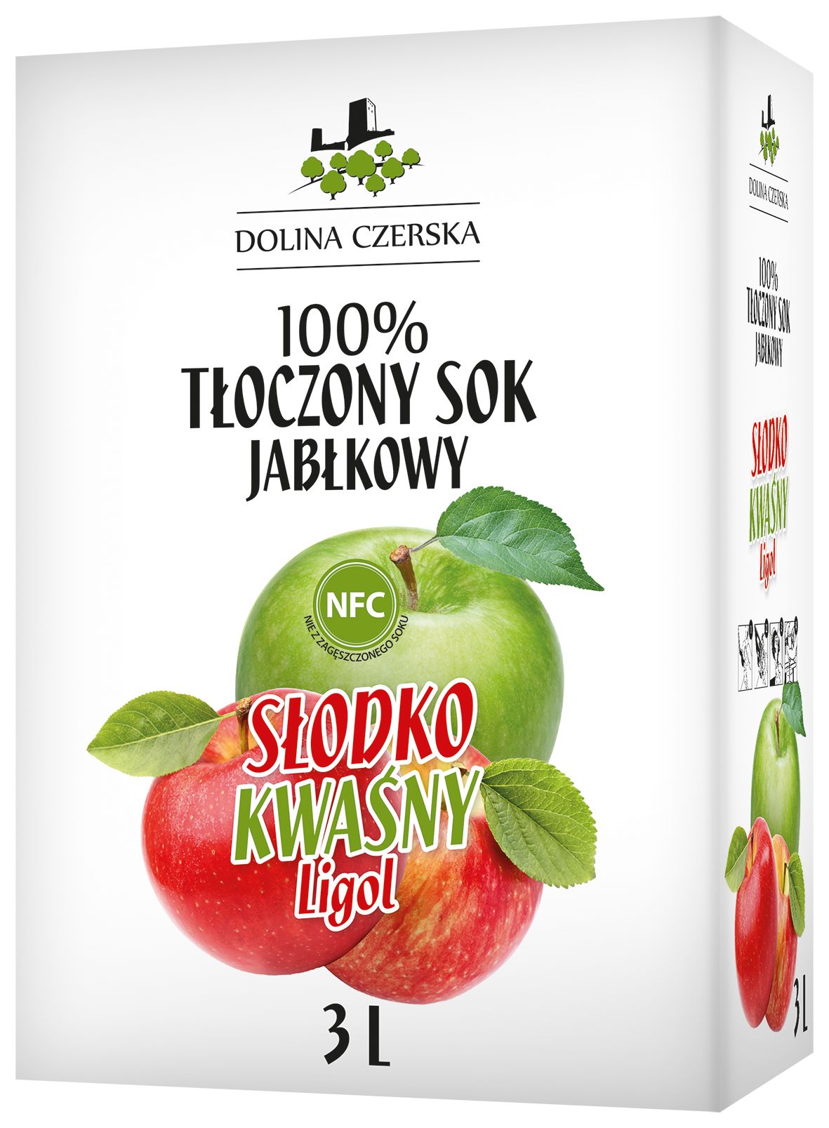 CZERSKA SOK TŁOCZONY 100% JABŁKO LIGOL 3L kranik