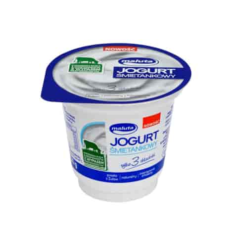 MALUTA JOGURT NATURALNY ŚMIETANKOWY 220g/12