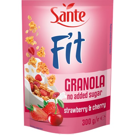 SANTE GRANOLA FIT TRUSK-WIŚNIA BEZ CUKRU 300g (12)