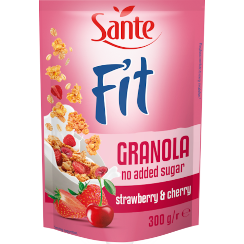 SANTE GRANOLA FIT TRUSK-WIŚNIA BEZ CUKRU 300g (12)