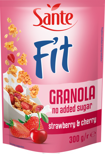 SANTE GRANOLA FIT TRUSK-WIŚNIA BEZ CUKRU 300g (12)