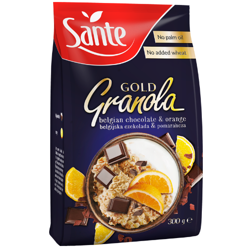 SANTE GRANOLA GOLD CZEKOLADA POMARAŃCZA 300g (14)