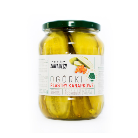 BRACIA OGÓRKI KANAPKOWE PLASTRY 680g/350g/8
