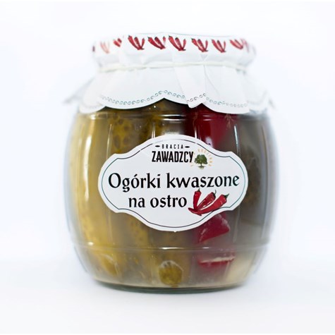 BRACIA OGÓRKI KWASZONE NA OSTRO 750g/450g/4