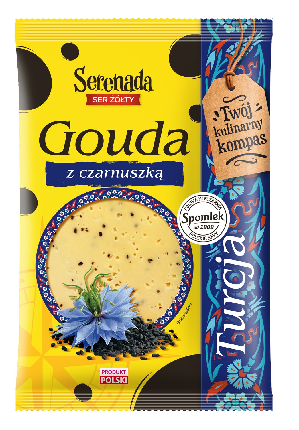 SERENADA SER PLASTRY 135g/14 GOUDA Z CZARNUSZKĄ