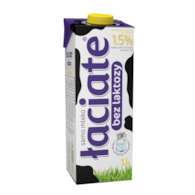 ŁACIATE MLEKO UHT 1L 1,5% BEZ LAKTOZY /12