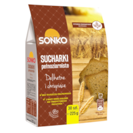 SONKO TOSTY PEŁNOZIARNISTE SUCHARKI 225g/10