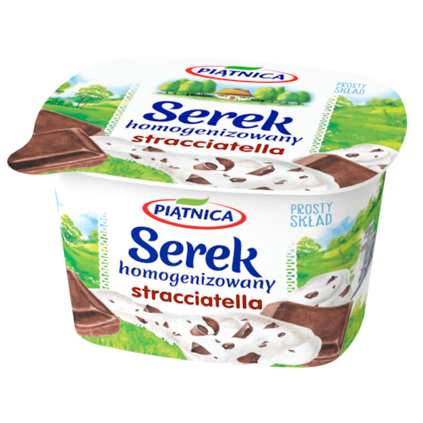 PIĄTNICA SEREK HOMO STRACCIATELLA 150g/12