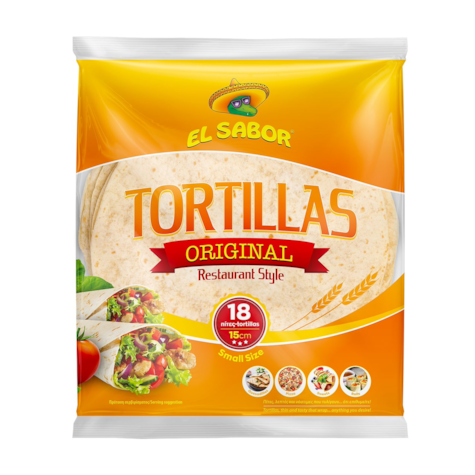 GREEK TORTILLA 18x15cm (10) 504g EL SABOR