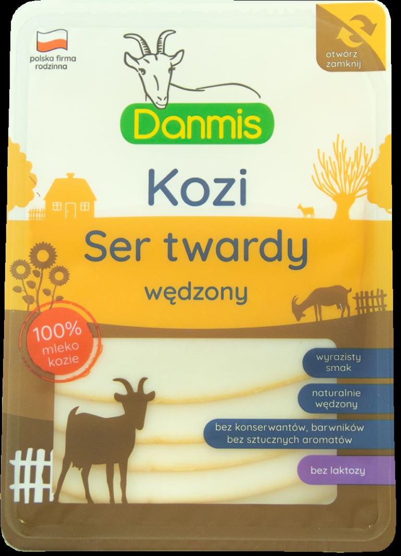 DANMIS SER KOZI TWARDY WĘDZONY PLASTRY 100g/10