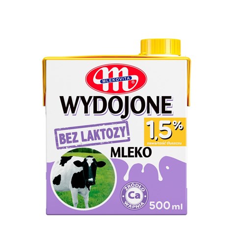 MLEKOVITA MLEKO UHT WYDOJONE B/LAKTOZ 0,5L 1,5%/12