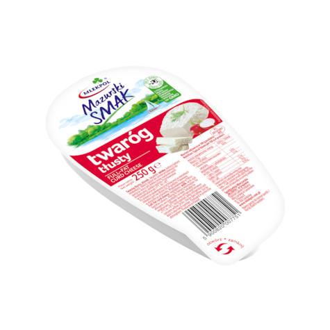 MAZURSKI SMAK TWARÓG TŁUSTY 250g/6 klinek