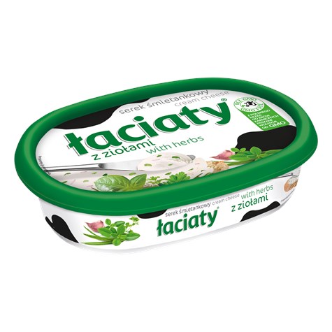 ŁACIATE SEREK TWAROGOWY Z ZIOŁAMI 135g/12