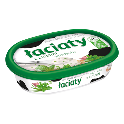 ŁACIATE SEREK TWAROGOWY Z ZIOŁAMI 135g/12