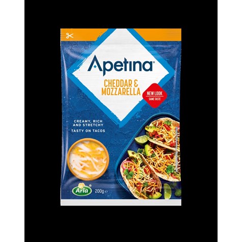 ARLA APETINA WIÓRKI CHEDDAR I MOZZARELLA 200g/12