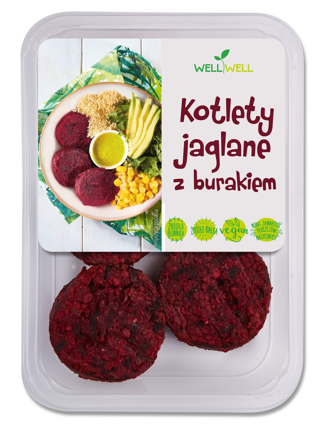 WELL KOTLETY JAGLANE Z BURAKIEM 190g/5