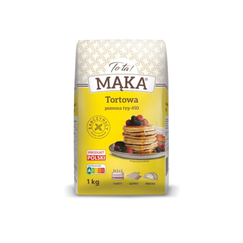 MĄKA TOTA PSZENNA TORTOWA 1kg/10 typ 450