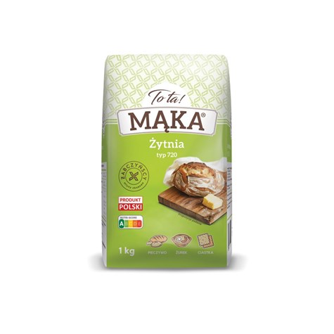 MĄKA TOTA ŻYTNIA 1kg/10 typ 720